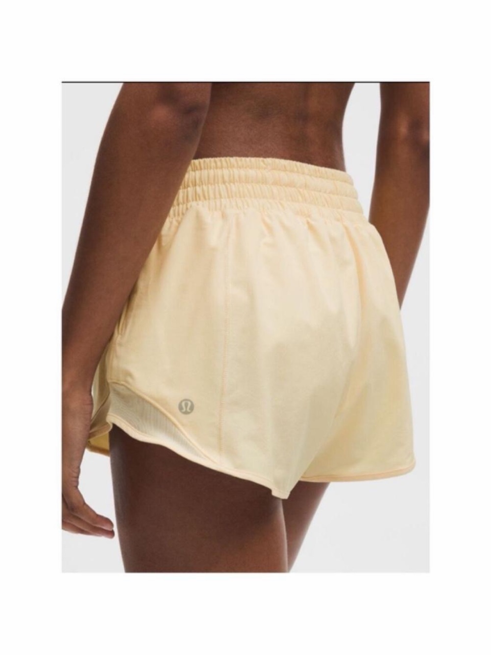 Lululemon butter cream shorty hot shorts 4” size 12